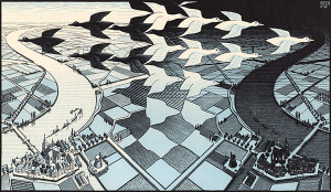 MC Escher's Day and Night